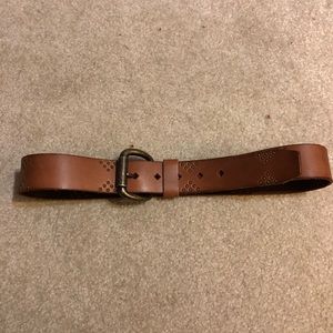 SOLD Tan Leather Fossil Belt